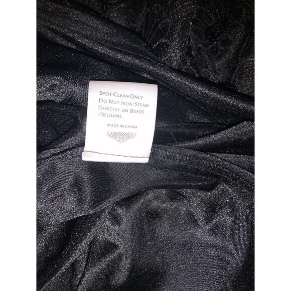 Sue Wong Size 6 Black Sequin Dress - Picture 8 of 8